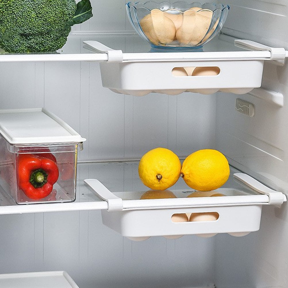 6 pcs  Drawer Type Egg Holders 12-grids Egg Containers Refrigerator Egg Drawers