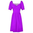 thumbnail image 5 of Solid Colour | Electric Purple| Neon purple 2 Sleeveless Dress summer clothes, 5 of 7