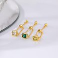 thumbnail image 6 of Cubic Zirconia Link Chain Statement Ring with Dangle Beaded Ball Adjustable Tail Finger Band Birthstone Stacking Eternity Promise Ring Tassel Dangling Charm Rings Fashion Jewelry Gifts, 6 of 6