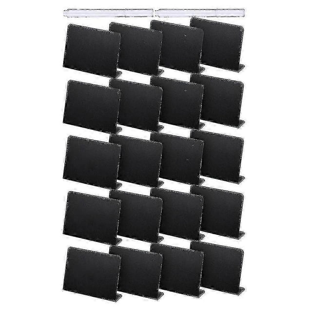20pcs 4 X 3 Inches Mini Chalkboard Table Tent Sign Chalkboard Buffet Tags Food Label For Party Tabletop Chalkboard Signs