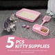 thumbnail image 3 of Kit de Inicio para Caja de Arena para Gatitos PAWISE con Entrada Baja en Color Rosa, 3 of 9