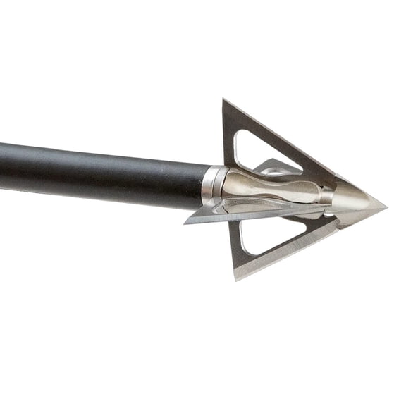 G5 Outdoors Striker X 125 Grain 4-Blade Crossbow Broadhead, 1.25" Cutting Diameter, Steel Ferrule, Anix Blade Locking System (614X)