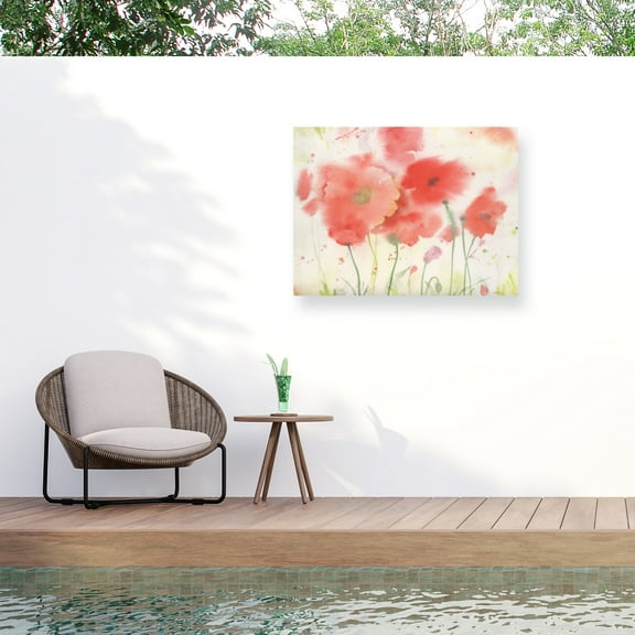 Sheila Golden 'Coral Fiesta' Outdoor All-Weather Wall Decor