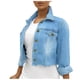 thumbnail image 4 of Moda mujer manga larga Tops prendas de vestir vaquero cuello vuelto chaqueta abrigo Pompotops  gfhjh14039, 4 of 5