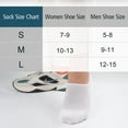 thumbnail image 5 of Mens No Show Socks 8 Pairs Invisible Low Cut Cotton Socks Ondo Non Slip Short Socks Size 5-8/9-11/12-14, 5 of 5