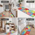 thumbnail image 5 of Pioneer Flower Floral Print Pattern Kitchen Rugs Sets Of 3,Kitchen Runner Rugs Non Skid Washable,Decorative Kitchen Floor Mats for Kitchen,Sink,Laundry,17X30 Inch + 17X47 Inch + 17X59 Inch, 5 of 6