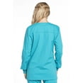 thumbnail image 4 of Cherokee Women's Snap Front Scrub Jacket with 3 Pockets and Knit Cuff - WW340, 4 of 6