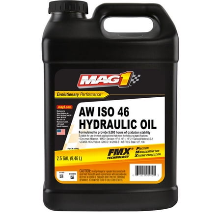 Mag 1 Hydraulic Oil,Mag 1 AW,ISO 46,2.5gal,Jug MAG00462