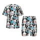 thumbnail image 1 of Balery Panda Cute Hearts Conjunto de Pijama Infantil de Manga Corta con Estampado – Ropa de Dormir de Algodón Suave-3X-Large, 1 of 6