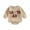 Beige, variant on Baby Long Sleeve Rompers Infant Christmas Fuzzy Letter Round Neck Bodysuit 3 6 12 18M Newborn Jumpsuits