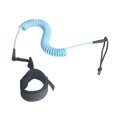 thumbnail image 2 of Vsenkes Coiled Surfboard Leash Lightweight Paddle Leash for Outdoor Shortboard Kayak Blue, 2 of 9