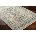thumbnail image 3 of Hauteloom Mundesley Traditional Medallion Area Rug - Vintage Distressed Look Oriental Carpet for Living Room, Bedroom - Farmhouse - Beige, Brown, Blue - 10' x 14', 3 of 18