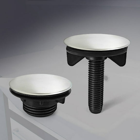 PAMINGONO Sink Sprayer Hole Cover Kitchen Faucet Hole Cover Black Stainless Steel 2Pcs