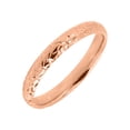 thumbnail image 2 of Women's Welry Honeycomb Band Ring in 14kt Rose Gold, 2 of 4