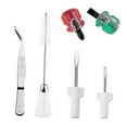 thumbnail image 2 of Cepillo de limpieza,Herramientas de reparación de máquinas de coser Destornillador de pinzas,Herramienta de limpieza de máquinas de coser Cepillo para pelusas Pinzas,Remalladoras Cepillo de, 2 of 7