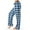 Womens Pajamas Light Blue, variant on 2 Pack ylioge Plaid Pajama Pants for Women with Drawstring Elastic Waist Casual Straight Wide Leg Loose Comfortable Homewear Sleepwear Pajamas Trousers Pant