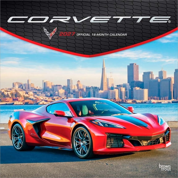 Corvette OFFICIAL | 2027 12x24" (Hanging) Wall Calendar | Plastic-Free