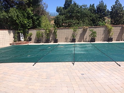 WaterWarden in-Ground Pool Safety Cover Fits 12’ x 20’ Rectangle Pool, UL Classified to ASTM F1346