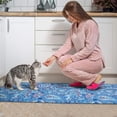 thumbnail image 3 of Blue Paisley Pattern Kitchen Rugs Sets Of 2,Anti Fatigue Kitchen Mat Rugs Non Slip Washable,Decorative Kitchen Floor Mats for Kitchen,Sink,Laundry,17"x30"+17"x47", 3 of 7
