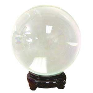 Party Games Accessories Halloween Séance Crystal Balls Divination Tool See The Future 55mm Clear Fine Quartz Crystal 2 1/4