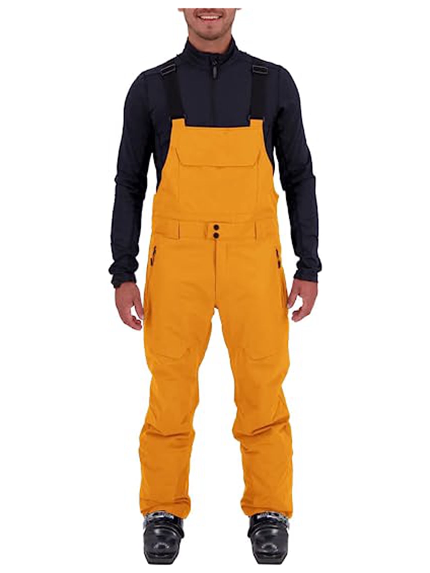 Yskkt Men's fashionable lightweight snow bib overalls waterproof winter