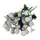 thumbnail image 2 of Ramo de margaritas de seda y manzanilla - Flores artificiales para bodas y decoración del hogar - Poliéster realista - 10,6" de alto - 1 pieza, 2 of 6