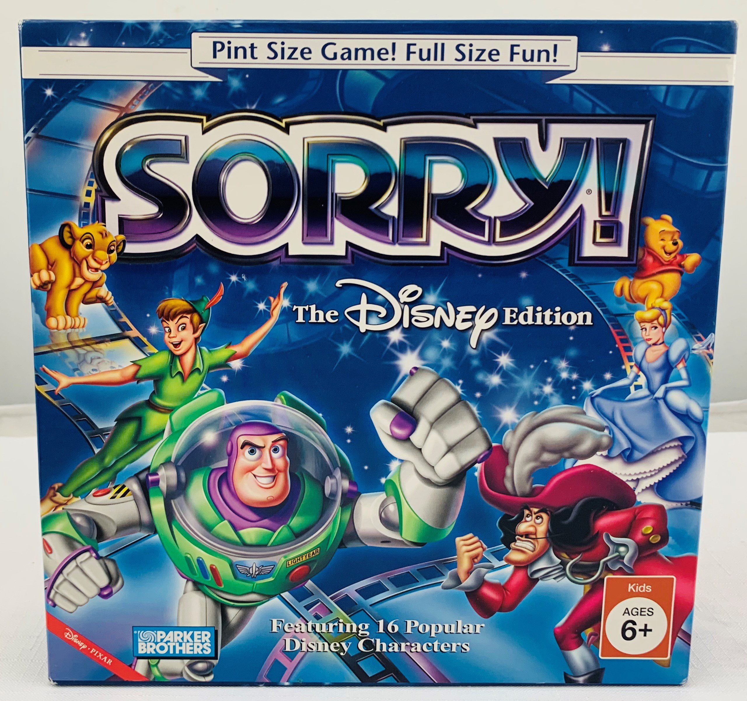 Sorry The Disney Edition Parker Brothers Board Game 100 Complete 2001 for sale online 