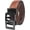 Tan Buckle4, variant on Marshal Men's Genuine Leather Ratchet Dress Belt With Automatic Buckle Brown Buckle4, 54"