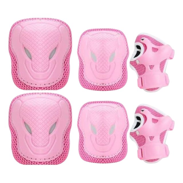 Juego de equipo de protección para y jóvenes, rodilleras , coderas, muñequeras, protector de protectores para patines de ruedas - Rosa XS Sunnimix Rodilleras para patinaje