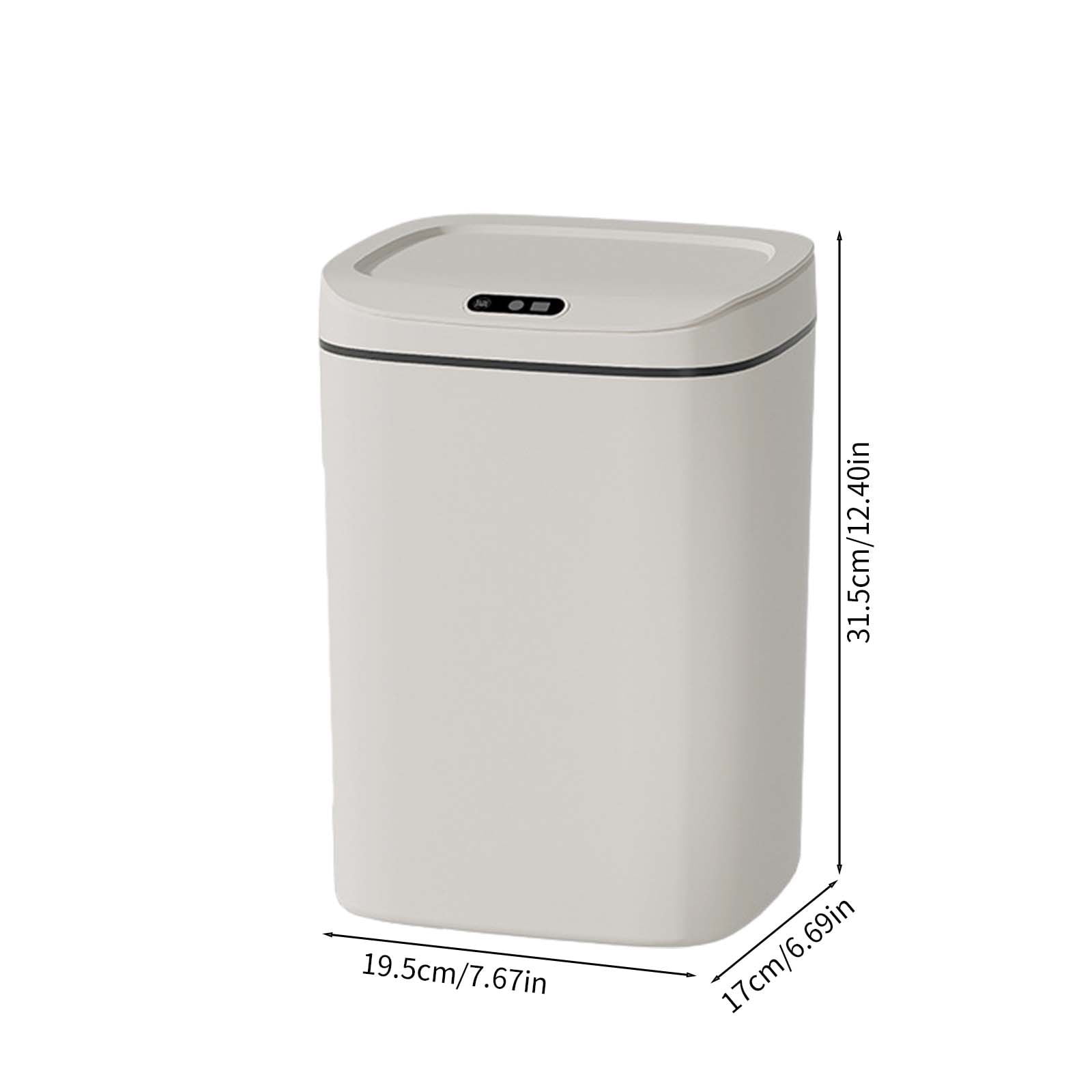 Motion Sensor Trash Can 3 Gallon, Automatic Touchless Bathroom Garbage White, Infrared Lid 8 Second Close, Compact Slim Large Capacity, Easy Clean Battery Operated Bedroom Office