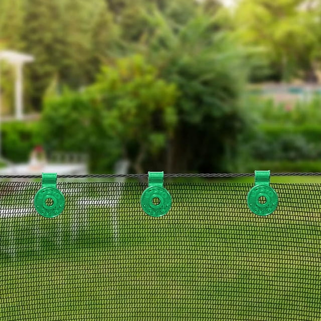 Clips de Toile d'Ombrage Robustes Gadgets Faciles Clips de Bâche d'Ombrage Réutilisables Filet d'Oiseaux Agricole Coupe-Vent Filet d'Ombrage pour Jardin Pinces de Visage pour Menuiserie Panneau de Clôture