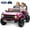 Pink, variant on Ford Bronco 24V Ride on Car Toys with Remote Control, 2 Seater Electric Car for Kids with Bluetooth, FM Radio, LED Light, Battery Powered Vehicles for Toddler Boys Girls 3-6 Years, Blue