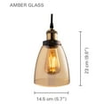 thumbnail image 2 of Xtricity - Amber Glass Pendant Light, LED Bulb Included, From the Old Fashioned Collection, 2 of 6
