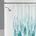 thumbnail image 2 of Mainstays Treeline Fabric Shower Curtain, 72" x 72", Polyester, Green, 2 of 7