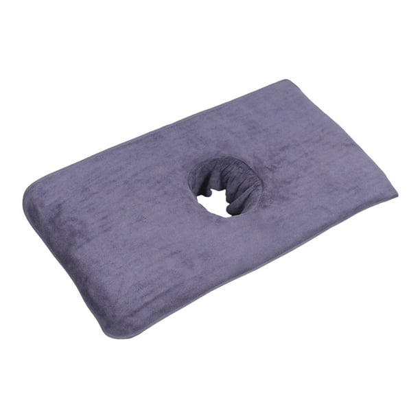 Toalla para mesa de masaje, reutilizable, lavable, para cama de spa, para la cabeza, para tumbarse Gris