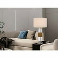 thumbnail image 2 of Cal Lighting 150W 3 Way Everett Bubbled Glass Table Lamp, 2 of 5