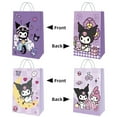 thumbnail image 3 of 16 Pcs Kuromi Party Gift Bags, Birthday party bags, Cartoon candy bags, Party Decoration Supplies（8.26"×5.9"×3.15"）, 3 of 5