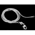 thumbnail image 3 of Cadena de plata de ley 925 de 1MM, collar de plata a la moda, cadena de serpiente de alta calidad para hombres y mujeres, 3 of 5
