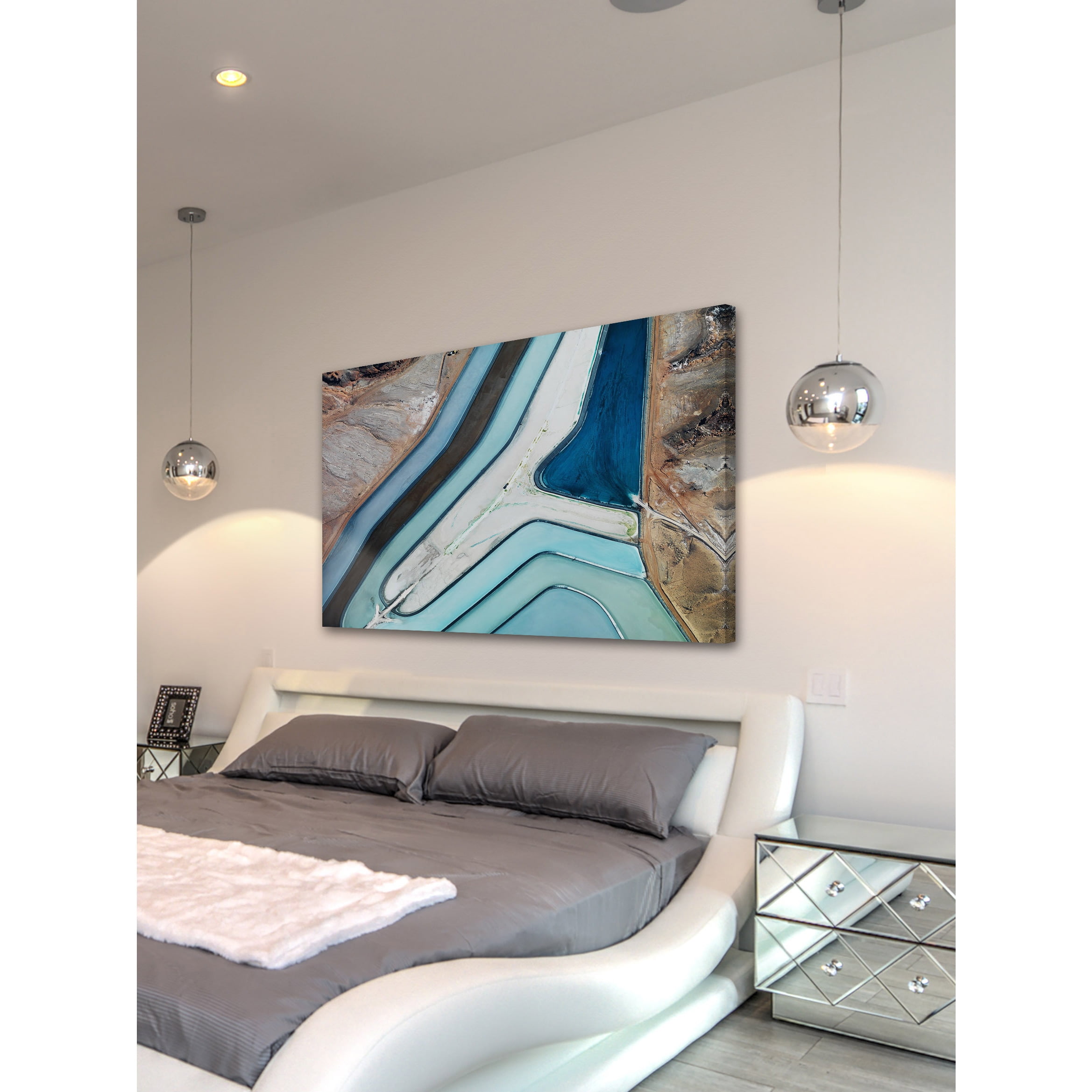 "Winding River" Painting Print on Wrapped Canvas