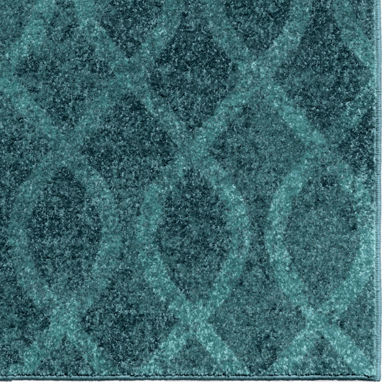 Orian Rugs Bright Geometric Tour de Loops Blue Area Rug Walmart