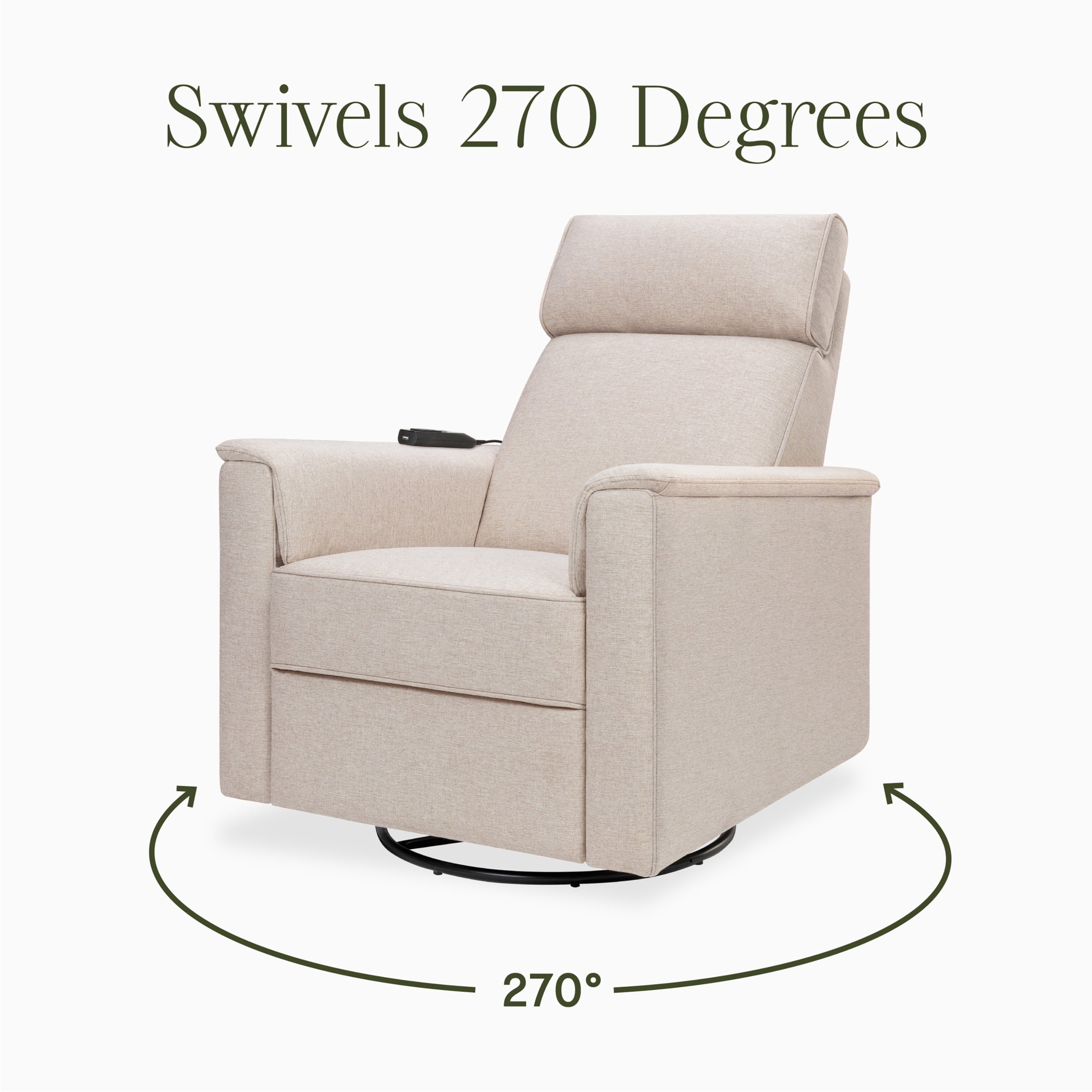 Namesake Willa Deluxe Power Recliner and Swivel Glider with Heat and Massage