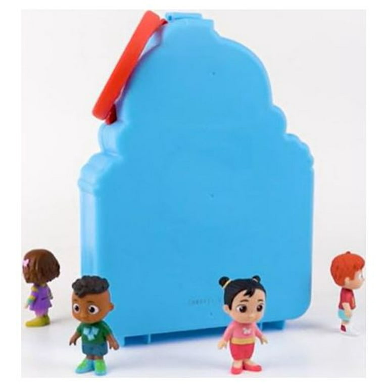 Cocomelon Carry Along Figure Case with 6 Articulated Figures - Toys for Kids, Toddlers, and Preschoolers