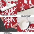 thumbnail image 3 of Red Christmas Snowflake Pattern Kitchen Rug Mat,Kitchen Runner Rugs Non Skid Washable,Decorative Kitchen Floor Mats for Kitchen,Sink,Laundry,17"X47", 3 of 5