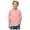 Pink, variant on Boys School Uniform Polo Shirt with Solid Color and Button Placket (Red,7-8 Years)
