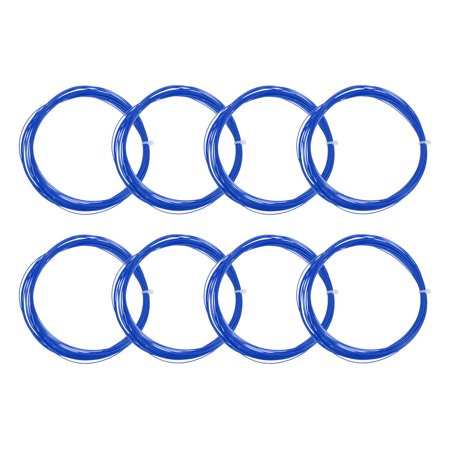 Uxcell 10M 0.75mm High Elastic Nylon Badminton Racket String Racquet Line  Blue 8 Pack