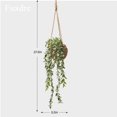 thumbnail image 2 of Set de 3 plantas colgantes artificiales miniatura en canasta para decoración de pared sala baño estante hogar interiores, 2 of 8