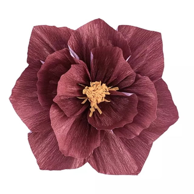 3 PCS Set Of Premium 3D Crepe Paper Flowers Lifelike Realistic Floral Decorations For Weddings Birthdays And Home Easy DIY Craft For Party