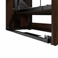 thumbnail image 5 of Pemberly Row 59" Contemporary Wood/Metal Full Wall Bed in Chocolate, 5 of 10
