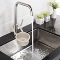 thumbnail image 5 of White Sink Strainer Basket - Hanging Sink Colander Drain Basket, Upgrade Quicks Draining Tool with Bottom Release for Mess-Free Hands-Free Cleanup, 5X4X3In, 1Pcs, 5 of 6
