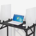 thumbnail image 5 of Dual Frosted Plexiglass 24 x 18 inch Clamp-on Desk Privacy Panels Pack of 2 for Classrooms, Offices, 5 of 16